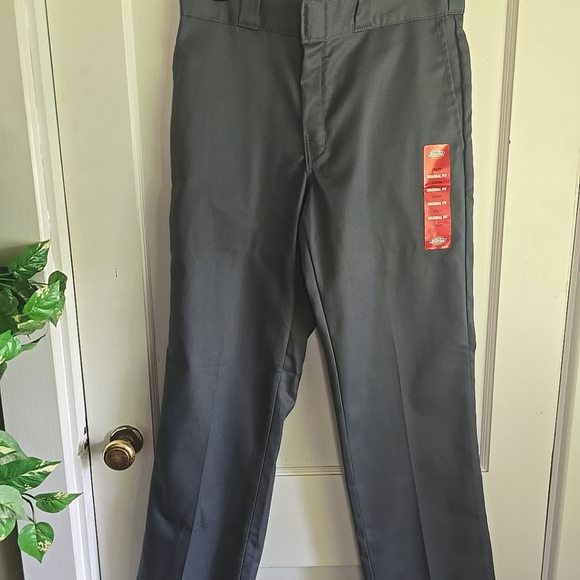 Dickies Mens 874 32x30 Original Fit Flex Dark Gray Straight Leg Work Pants - Picture 3 of 7